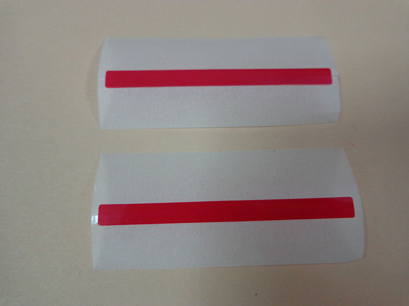 T0181A8 RED TAPE CONNECTOR ESD 4mm RED 25mm PAPER